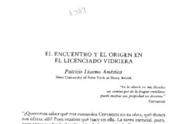 El encuentro y el origen en El licenciado vidriera