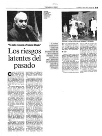 Los Riesgos latentes del pasado.