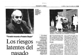 Los Riesgos latentes del pasado.