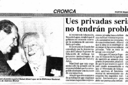 Ues privadas serias no tendrán problemas.