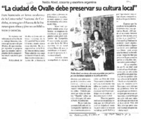 La ciudad de Ovalle debe preservar su cultura local".