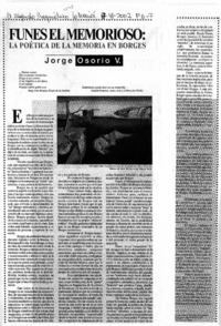 Funes el memorioso: la poética de la memoria en Borges