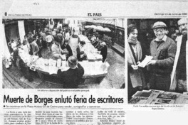 Muerte de Borges enlutó feria de escritores.