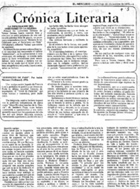 Crónica literaria.