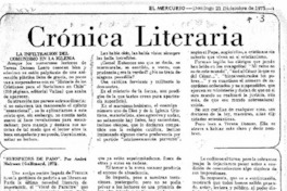 Crónica literaria.