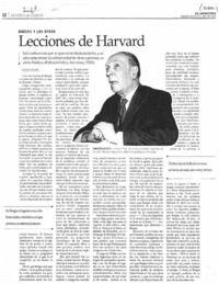 Lecciones de Harvard