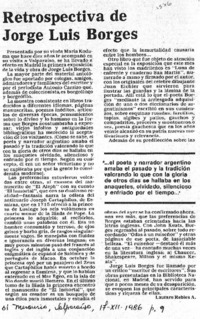 Retrospectiva de Jorge Luis Borges