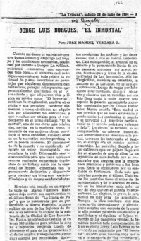 Jorge Luis Borgues: "El Inmortal"