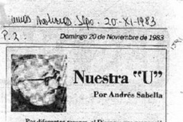 Nuestra "U"