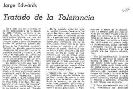 Tratado de tolerancia