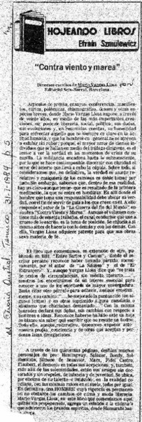 "Contra viento y marea"