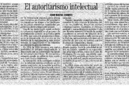 El Autoritarismo intelectual