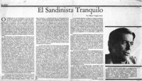 El Sandinista tranquilo.