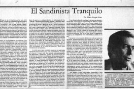 El Sandinista tranquilo.