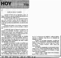 Lope de Vega y Carpio.