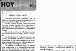Lope de Vega y Carpio.
