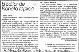 El Editor de planeta replica