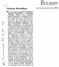 Vázquez Montalbán.
