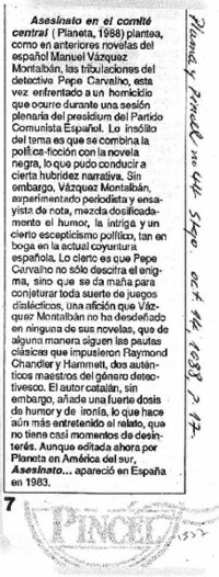 Asesinato en el comité.