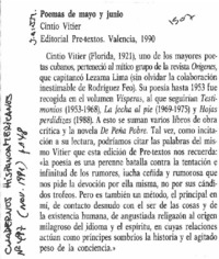 Poemas de mayo y junio.