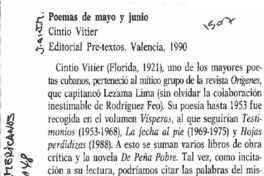 Poemas de mayo y junio.