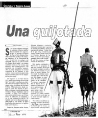 Una quijotada