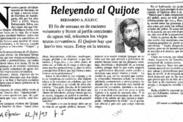 Releyendo al Quijote