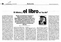 El idioma y el libro en "su día"