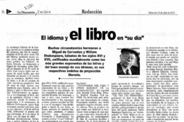 El idioma y el libro en "su día"