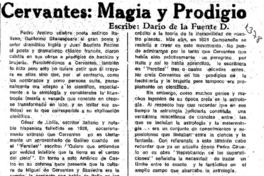 Cervantes, magia y prodigio
