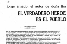 El verdadero héroe de mis novelas es el pueblo anónimo