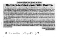 Conversaciones con Fidel Castro.