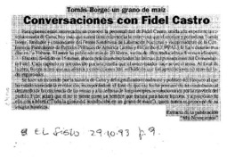 Conversaciones con Fidel Castro.