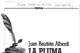 La pluma y la palabra.