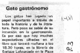 Gato gastrónomo
