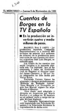 Cuentos de Borges en la TV española.