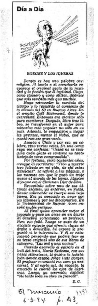 Borges y los idiomas