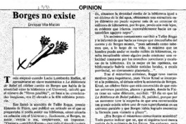 Borges no existe