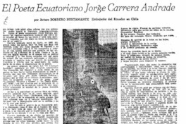 El Poeta ecuatoriano Jorge Carrera Andrade