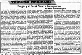 Borges y el Frank Sinatra temuquense