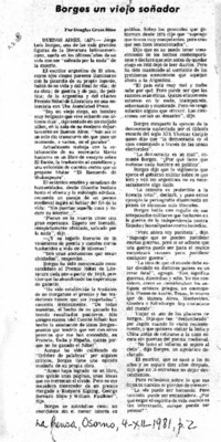 Borges un viejo soñador