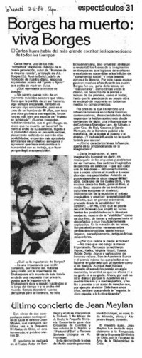 Borges ha muerto: viva Borges