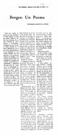 Borges: un poema