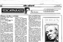 Borges, sus días y su tiempo