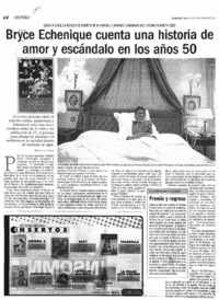 Bryce Echenique cuenta una historia de amor y escándalo en las años 50