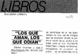 "Los Que aman, los que odian"