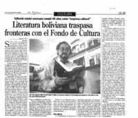 Literatura boliviana traspasa fronteras con el fondo de cultura