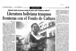 Literatura boliviana traspasa fronteras con el fondo de cultura