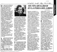 Silvina Bullrich en la fería del libro