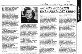 Silvina Bullrich en la fería del libro